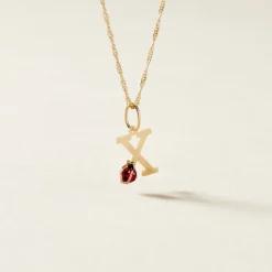 Histoire d'Or Pendentif Helidie Coccinelle Lettre Or Jaune* Pendentifs|Pendentifs