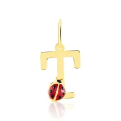 Histoire d'Or Pendentif Helidie Coccinelle Lettre Or Jaune* Pendentifs|Pendentifs