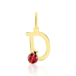 Histoire d'Or Pendentif Helidie Coccinelle Lettre Or Jaune* Pendentifs|Pendentifs