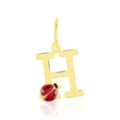 Histoire d'Or Pendentif Helidie Coccinelle Lettre Or Jaune* Pendentifs|Pendentifs
