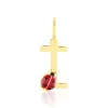Hot Histoire d'Or Pendentif Helidie Coccinelle Lettre Or Jaune