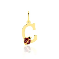 Histoire d'Or Pendentif Helidie Coccinelle Lettre Or Jaune* Pendentifs|Pendentifs
