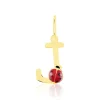 Discount Histoire d'Or Pendentif Helidie Coccinelle Lettre Or Jaune