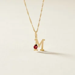 Histoire d'Or Pendentif Helidie Coccinelle Lettre Or Jaune
