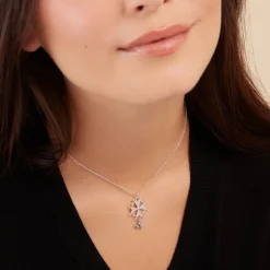 Discount Histoire d'Or Pendentif Huguenote Argent Blanc