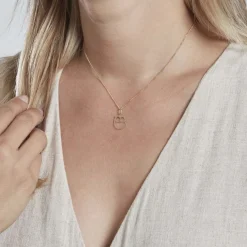 Clearance Histoire d'Or Pendentif Ilies Hibou Or Jaune