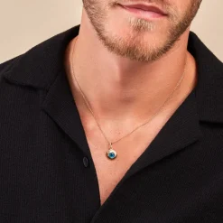 New Histoire d'Or Pendentif Invannie Or Jaune Pierre Synthétique