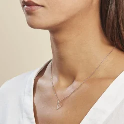 Clearance Histoire d'Or Pendentif Ionia Lettre Or Blanc