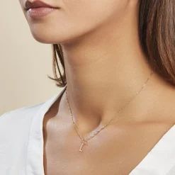 New Histoire d'Or Pendentif Ionia Lettre or jaune