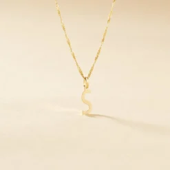 Discount Histoire d'Or Pendentif Ionia Lettre or jaune