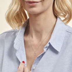 Histoire d'Or Pendentif Klementine Or Blanc Oxyde De Zirconium* Pendentifs|Pendentifs