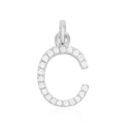 Histoire d'Or Pendentif Klementine Or Blanc Oxyde De Zirconium* Pendentifs|Pendentifs