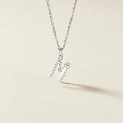 Histoire d'Or Pendentif Klementine Or Blanc Oxyde De Zirconium