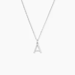 Histoire d'Or Pendentif Klementine Or Blanc Oxyde De Zirconium* Pendentifs|Pendentifs