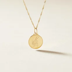 Histoire d'Or Pendentif Lamie Zodiaque Or Jaune* Bijoux Personnalisés|Pendentifs