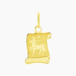 Histoire d'Or Pendentif Lamie Zodiaque Parchemin Or Jaune* Bijoux Personnalisés|Pendentifs