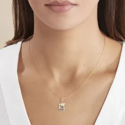 Histoire d'Or Pendentif Lamie Zodiaque Parchemin Or Jaune* Bijoux Personnalisés|Pendentifs