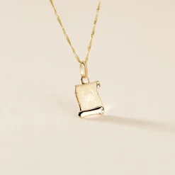 Histoire d'Or Pendentif Lamie Zodiaque Parchemin Or Jaune* Bijoux Personnalisés|Pendentifs