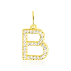 Histoire d'Or Pendentif Lettre B Or Jaune Oxyde* Pendentifs|Pendentifs