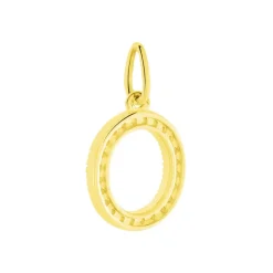 Clearance Histoire d'Or Pendentif Lettre O Or Jaune Oxyde