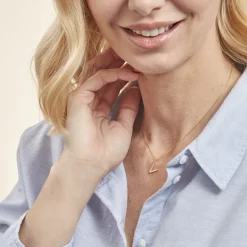 Histoire d'Or Pendentif Lettre V Or Jaune Oxyde* Pendentifs|Pendentifs