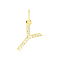 Histoire d'Or Pendentif Lettre Y Or Jaune Oxyde* Pendentifs|Pendentifs