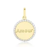Clearance Histoire d'Or Pendentif Levon Or Jaune Oxyde De Zirconium