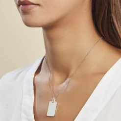 Histoire d'Or Pendentif Leyel Argent Blanc* Bijoux Personnalisés|Pendentifs