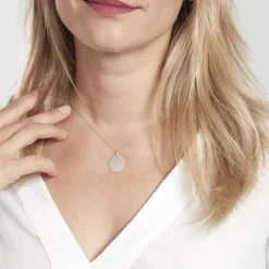 Outlet Histoire d'Or Pendentif Lisa or blanc