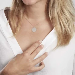 Outlet Histoire d'Or Pendentif Lisa or blanc