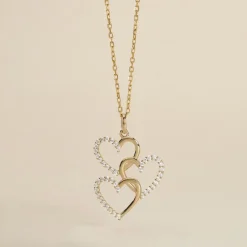 Histoire d'Or Pendentif Lovely Or Jaune Oxyde De Zirconium