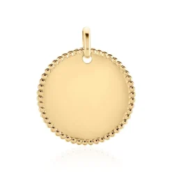 Histoire d'Or Pendentif Lulu Plaque Or Doré* Bijoux Personnalisés|Pendentifs