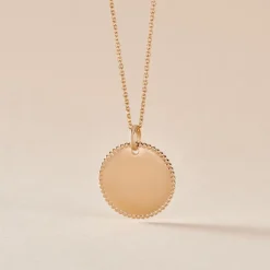 Histoire d'Or Pendentif Lulu Plaque Or Doré* Bijoux Personnalisés|Pendentifs