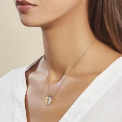 Histoire d'Or Pendentif Marie-stephanie Plaqué Or Bicolore* Bijoux Personnalisés|Pendentifs