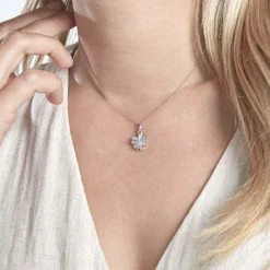 Hot Histoire d'Or Pendentif Meylin Argent Blanc