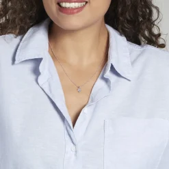 Hot Histoire d'Or Pendentif Miyah Or Blanc Topaze