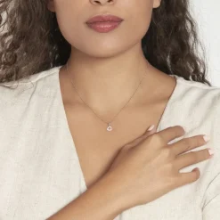 Clearance Histoire d'Or Pendentif Or Blanc Oxyde