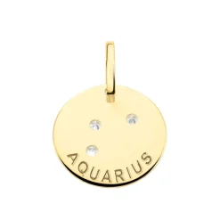 Histoire d'Or Pendentif Or Jaune Astraea Oxyde De Zirconium
