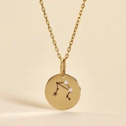 Clearance Histoire d'Or Pendentif Or Jaune Astraea Oxyde De Zirconium