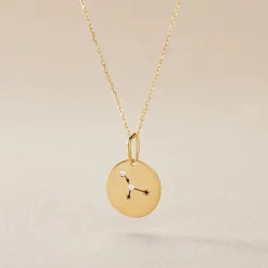 Hot Histoire d'Or Pendentif Or Jaune Astraea Oxyde De Zirconium