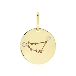 Hot Histoire d'Or Pendentif Or Jaune Astraea Oxyde De Zirconium