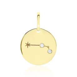 Hot Histoire d'Or Pendentif Or Jaune Astraea Oxyde De Zirconium