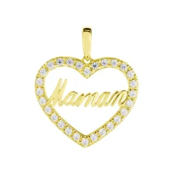 Discount Histoire d'Or Pendentif Or Jaune Ramouna Oxyde De Zirconium