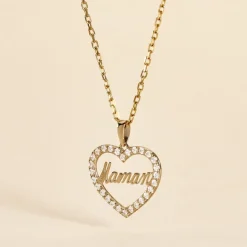 Discount Histoire d'Or Pendentif Or Jaune Ramouna Oxyde De Zirconium