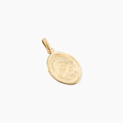 Histoire d'Or Pendentif Or Jaune Vierge A L'enfant* Bijoux Personnalisés|Pendentifs