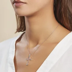Discount Histoire d'Or Pendentif Romayssa Argent Blanc