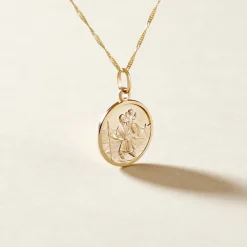 Histoire d'Or Pendentif Saint Christophe Or Jaune* Bijoux Personnalisés|Pendentifs