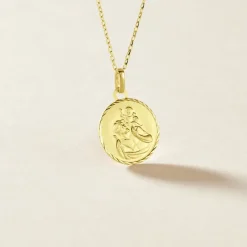 Discount Histoire d'Or Pendentif Saint Christophe Diamante Or Jaune