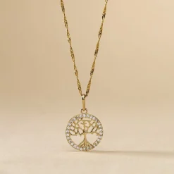 Online Histoire d'Or Pendentif Salvy Or Jaune Oxyde De Zirconium