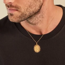 Hot Histoire d'Or Pendentif Santo Or Jaune